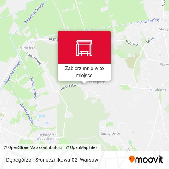 Mapa Dębogórze - Słonecznikowa 02