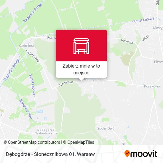 Mapa Dębogórze - Słonecznikowa 01