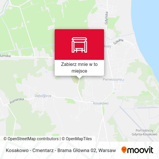 Mapa Kosakowo - Cmentarz - Brama Główna 02