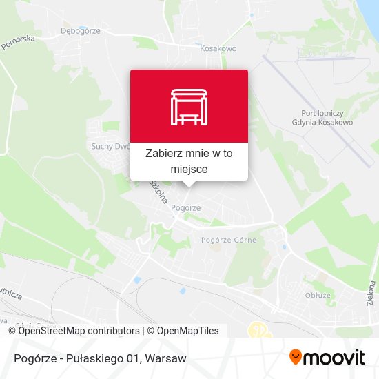 Mapa Pogórze - Pułaskiego 01