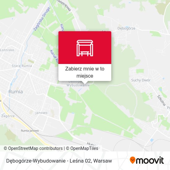 Mapa Dębogórze-Wybudowanie - Leśna 02