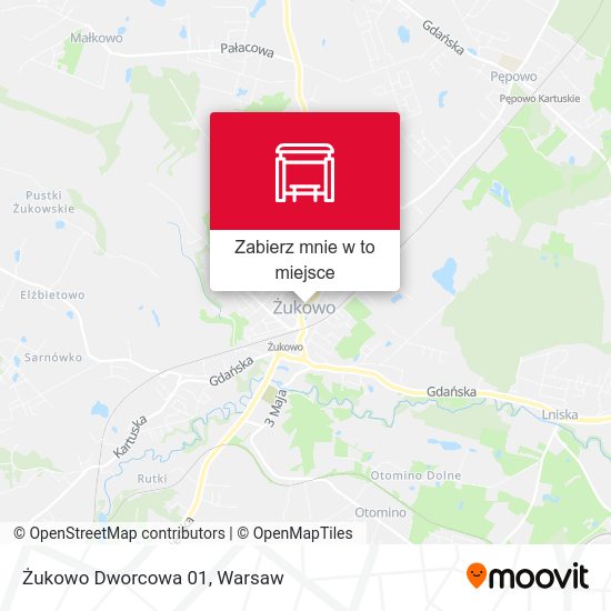 Mapa Żukowo Dworcowa 01