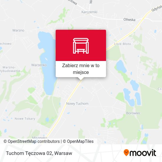 Mapa Tuchom Tęczowa 02