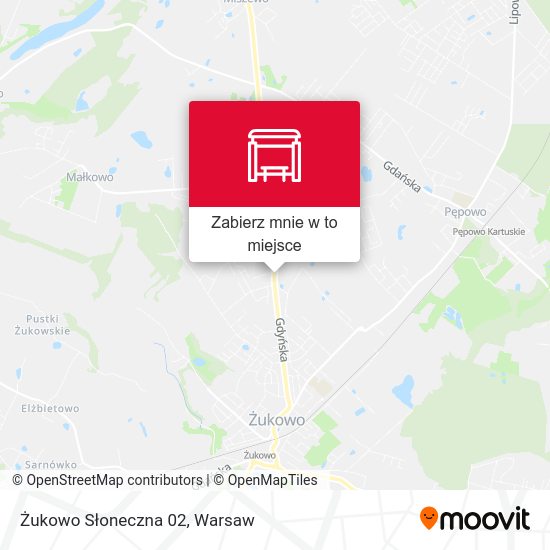 Mapa Żukowo Słoneczna 02