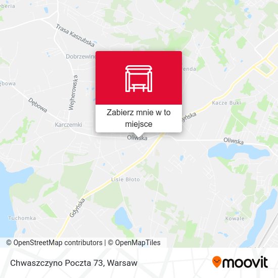 Mapa Chwaszczyno Poczta 73