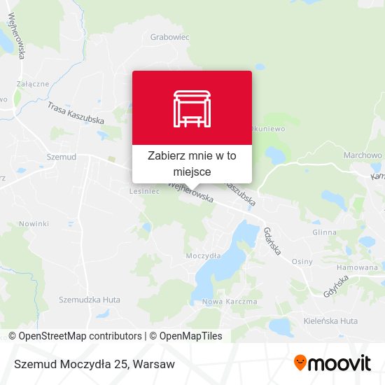 Mapa Szemud Moczydła 25