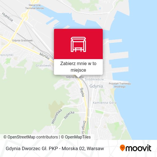 Mapa Gdynia Dworzec Gł. PKP - Morska 02