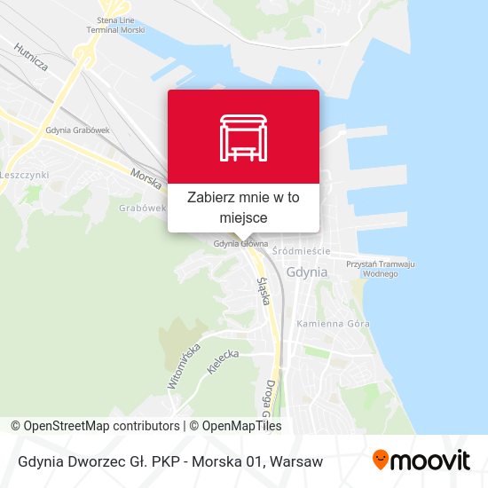 Mapa Gdynia Dworzec Gł. PKP - Morska 01