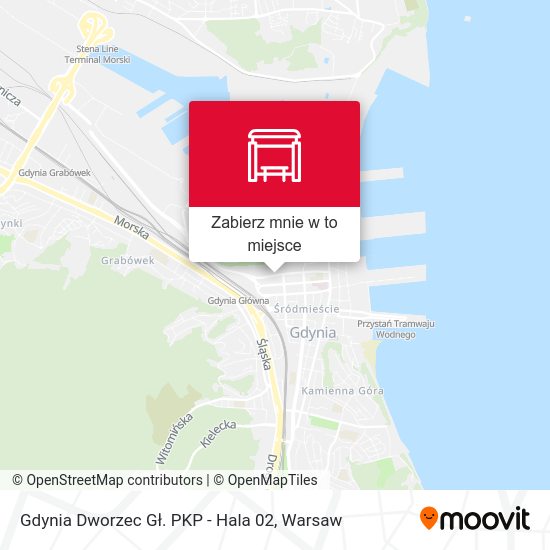 Mapa Gdynia Dworzec Gł. PKP - Hala 02