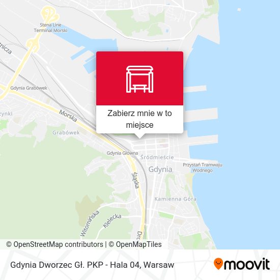 Mapa Gdynia Dworzec Gł. PKP - Hala 04