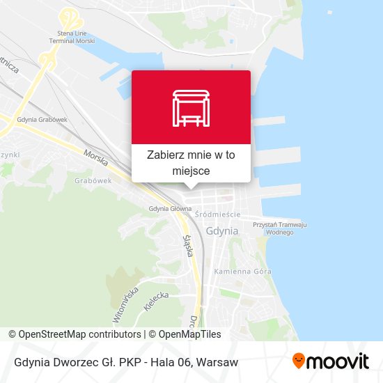 Mapa Gdynia Dworzec Gł. PKP - Hala 06