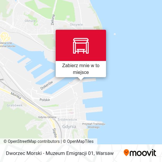 Mapa Dworzec Morski - Muzeum Emigracji 01
