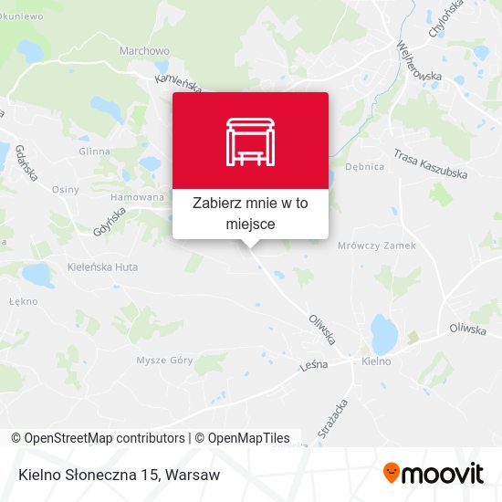 Mapa Kielno Słoneczna 15