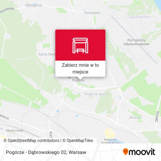 Mapa Pogórze - Dąbrowskiego 02