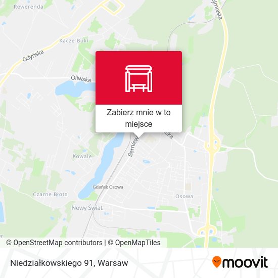 Mapa Niedziałkowskiego 91