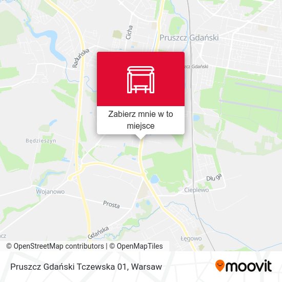 Mapa Pruszcz Gdański Tczewska 01