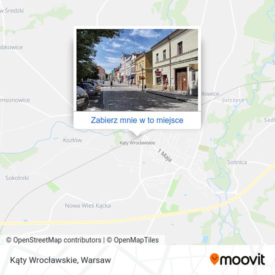 Mapa Kąty Wrocławskie