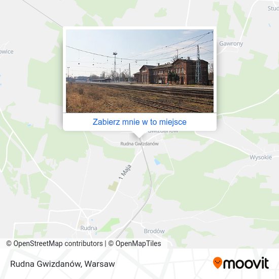 Mapa Rudna Gwizdanów