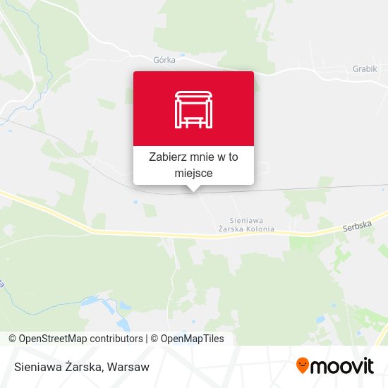 Mapa Sieniawa Żarska