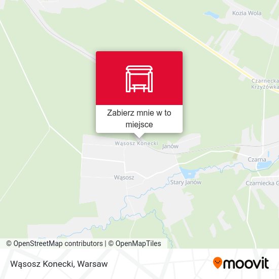 Mapa Wąsosz Konecki