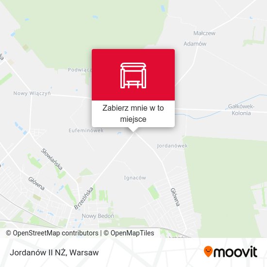 Mapa Jordanów II NŻ