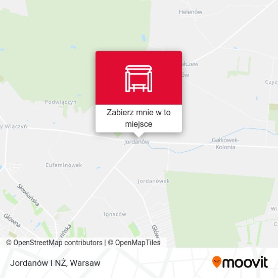 Mapa Jordanów I NŻ