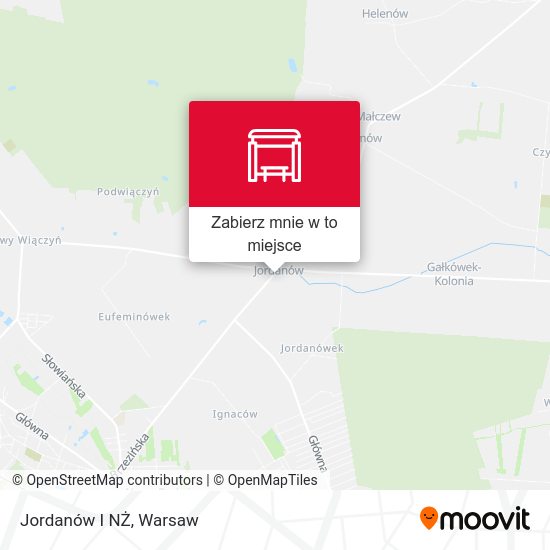 Mapa Jordanów I NŻ