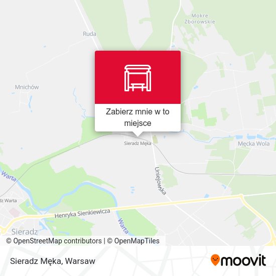 Mapa Sieradz Męka