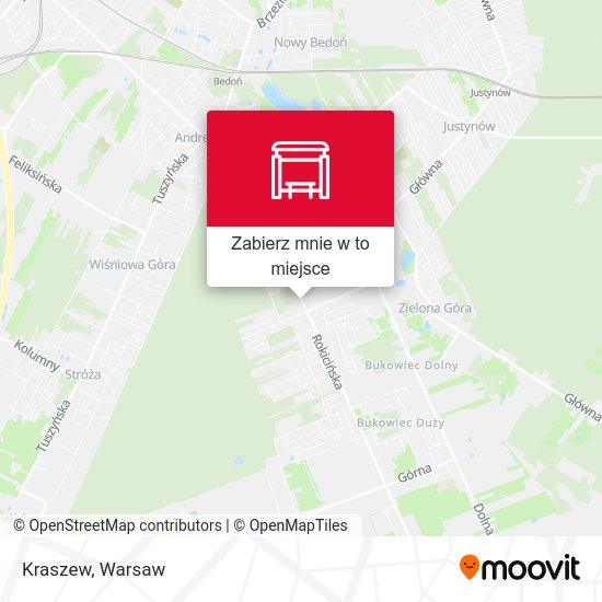 Mapa Kraszew