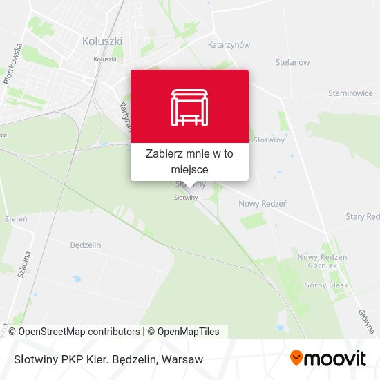 Mapa Słotwiny PKP Kier. Będzelin