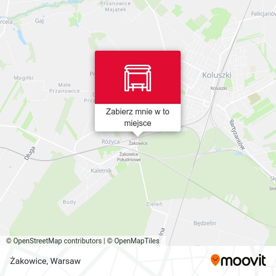 Mapa Żakowice