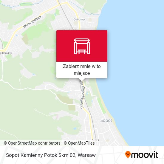 Mapa Sopot Kamienny Potok Skm 02