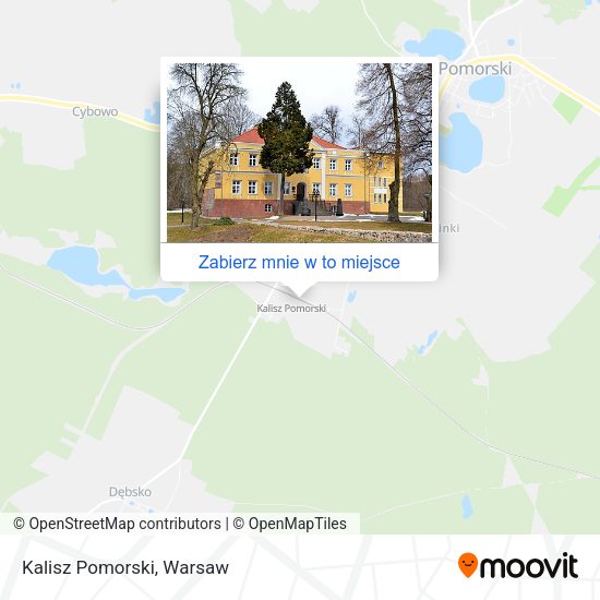 Mapa Kalisz Pomorski