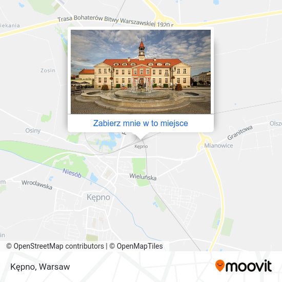 Mapa Kępno