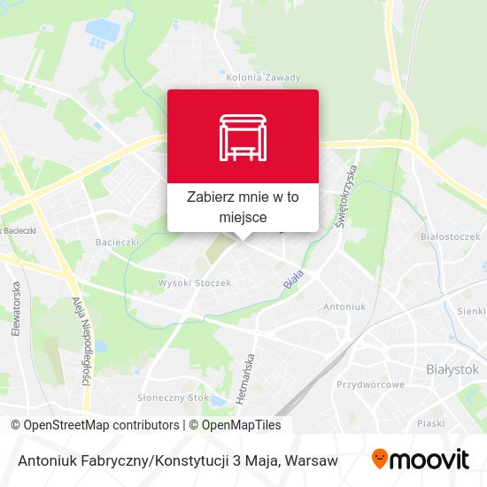 Mapa Antoniuk Fabryczny / Konstytucji 3 Maja