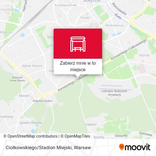 Mapa Ciołkowskiego/Stadion Miejski