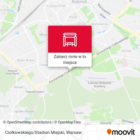 Mapa Ciołkowskiego/Stadion Miejski