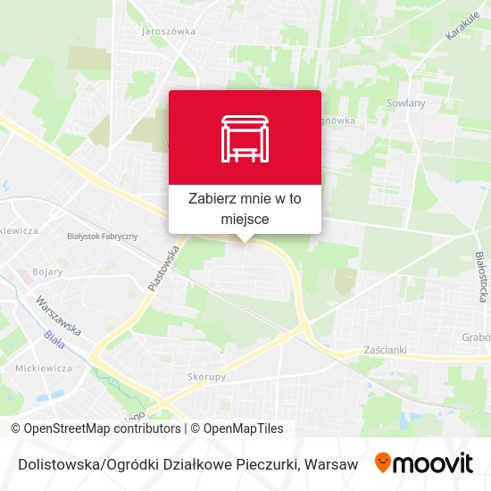 Mapa Dolistowska / Ogródki Działkowe Pieczurki