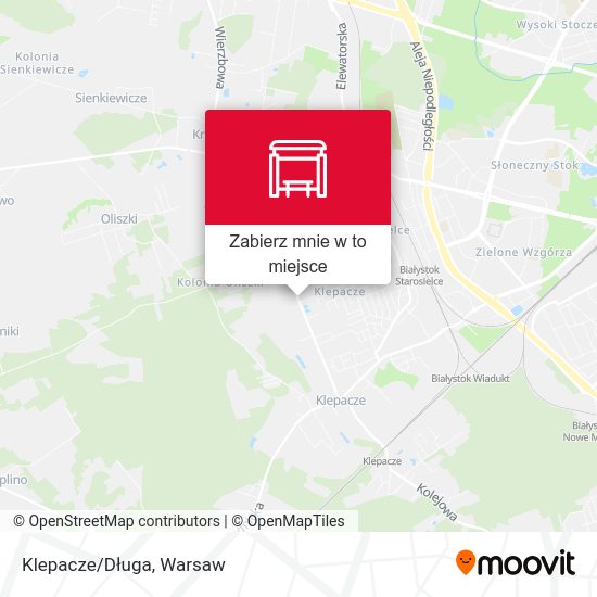 Mapa Klepacze/Długa