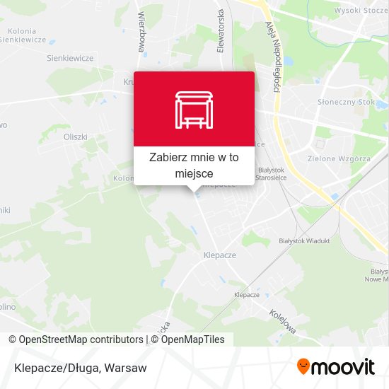 Mapa Klepacze/Długa