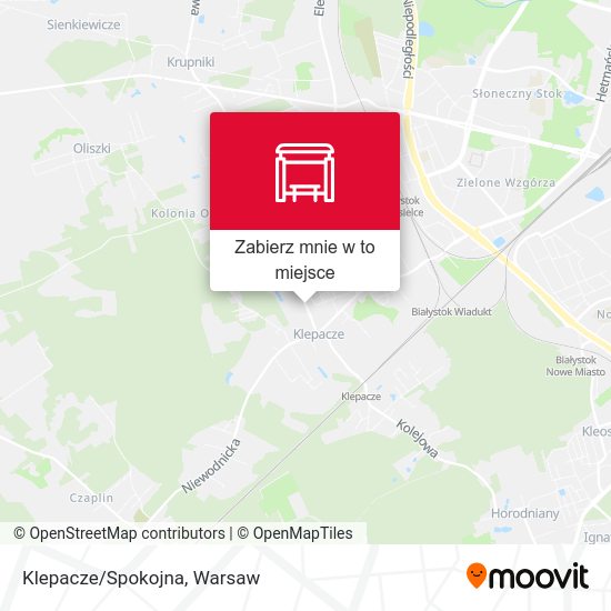 Mapa Klepacze/Spokojna