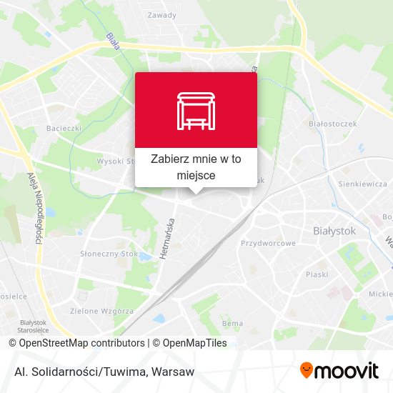 Mapa Al. Solidarności/Tuwima