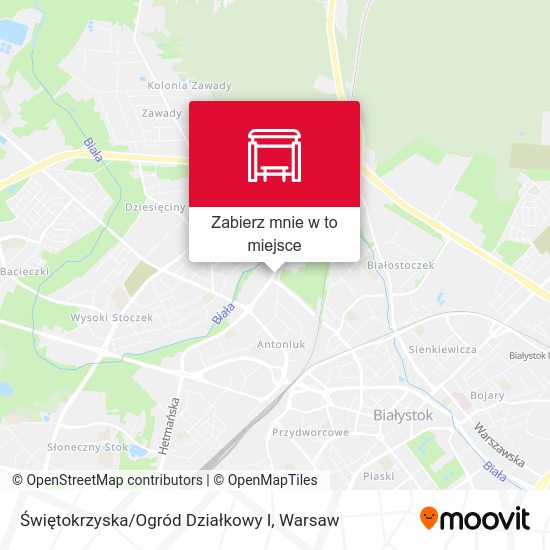 Mapa Świętokrzyska / Ogród Działkowy I