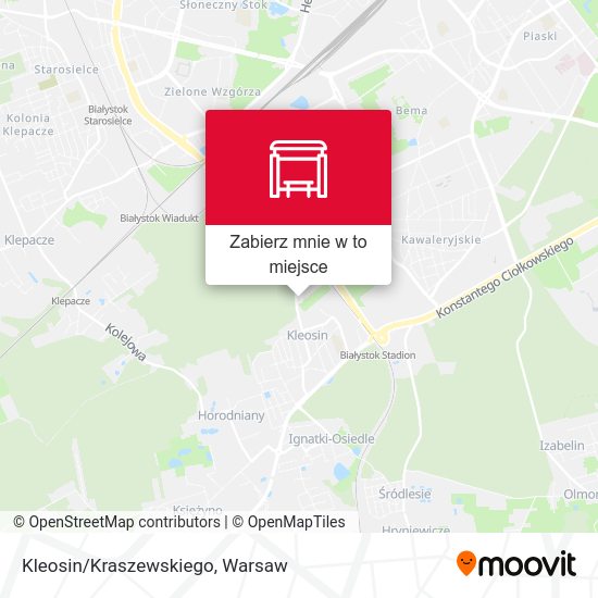 Mapa Kleosin/Kraszewskiego