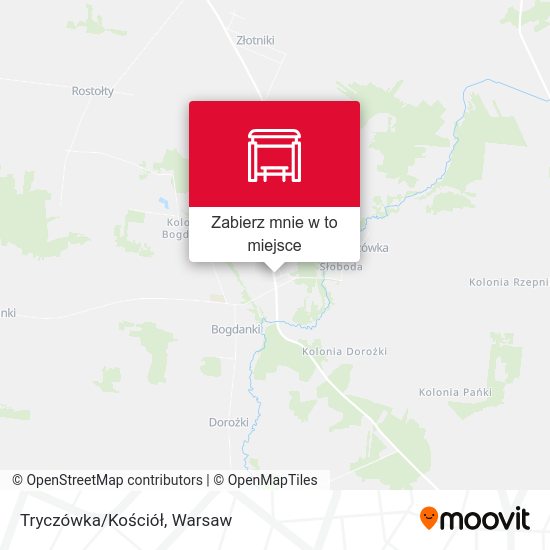 Mapa Tryczówka/Kościół