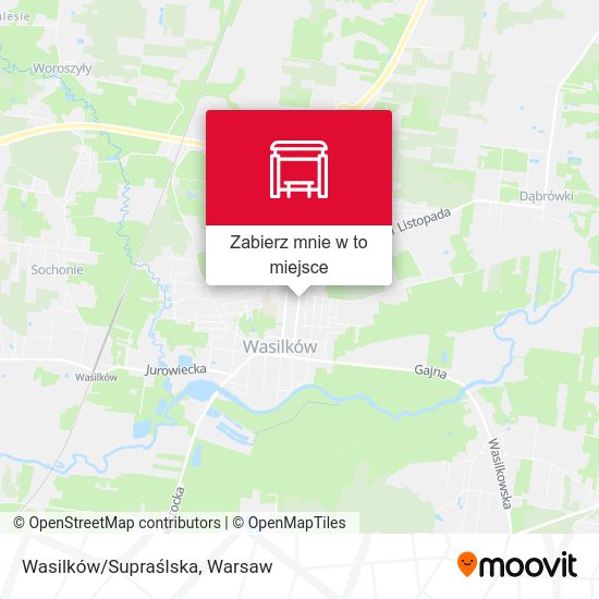 Mapa Wasilków/Supraślska