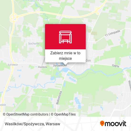 Mapa Wasilków/Spożywcza