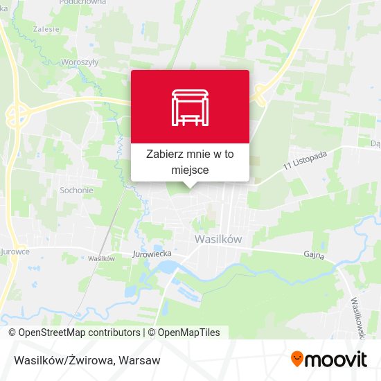 Mapa Wasilków/Żwirowa