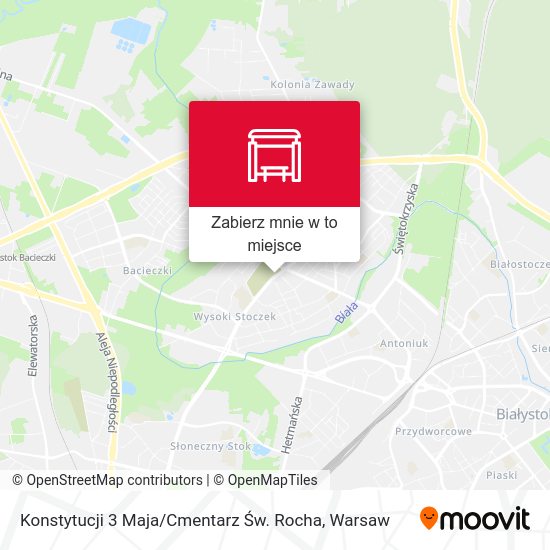 Mapa Konstytucji 3 Maja / Cmentarz Św. Rocha