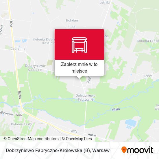 Mapa Dobrzyniewo Fabryczne / Królewska (B)